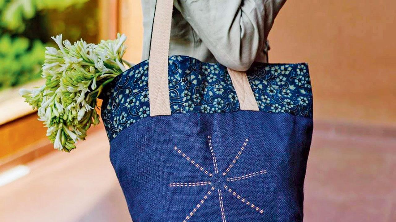 A handmade bag that makes part of the collection