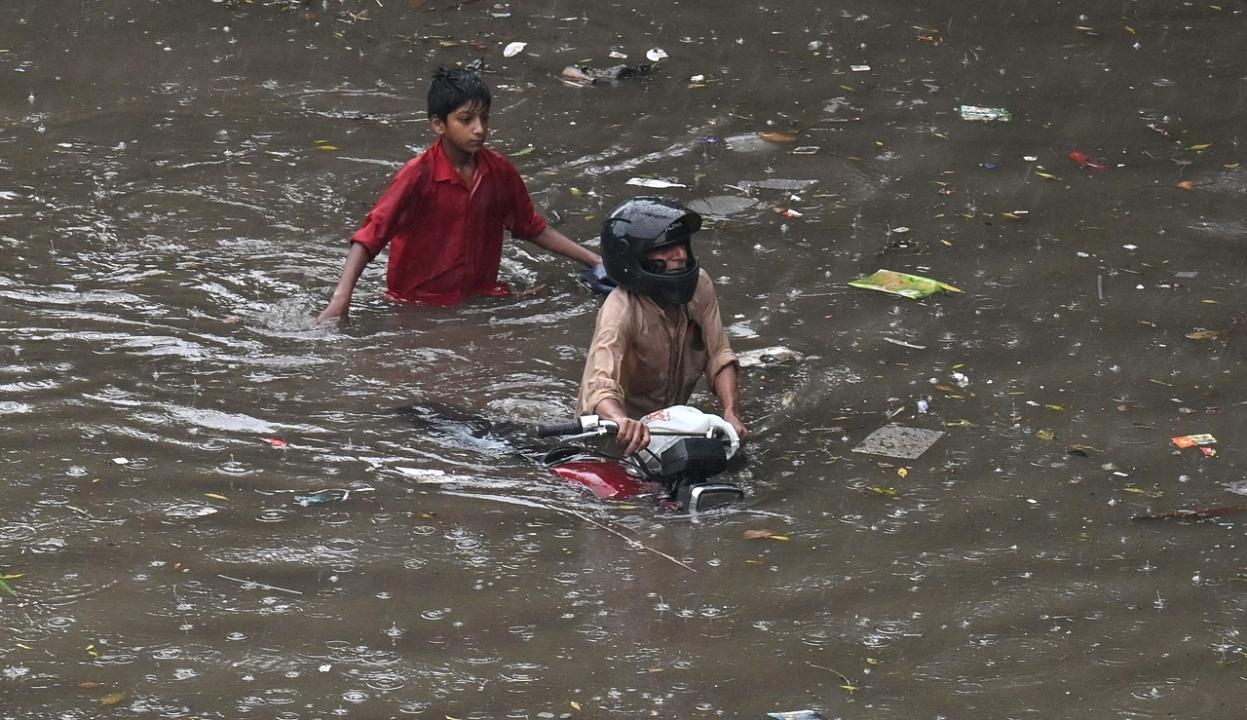 Pakistan's cultural capital sees record rainfall, flooding streets and affecting life