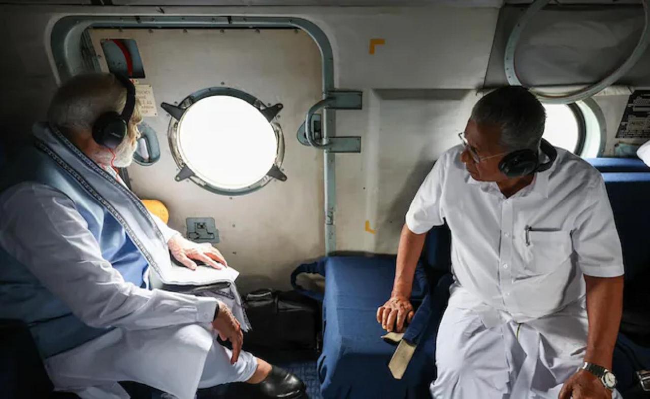 Kerala landslides: PM Modi conducts aerial survey of disaster-hit areas of Wayanad