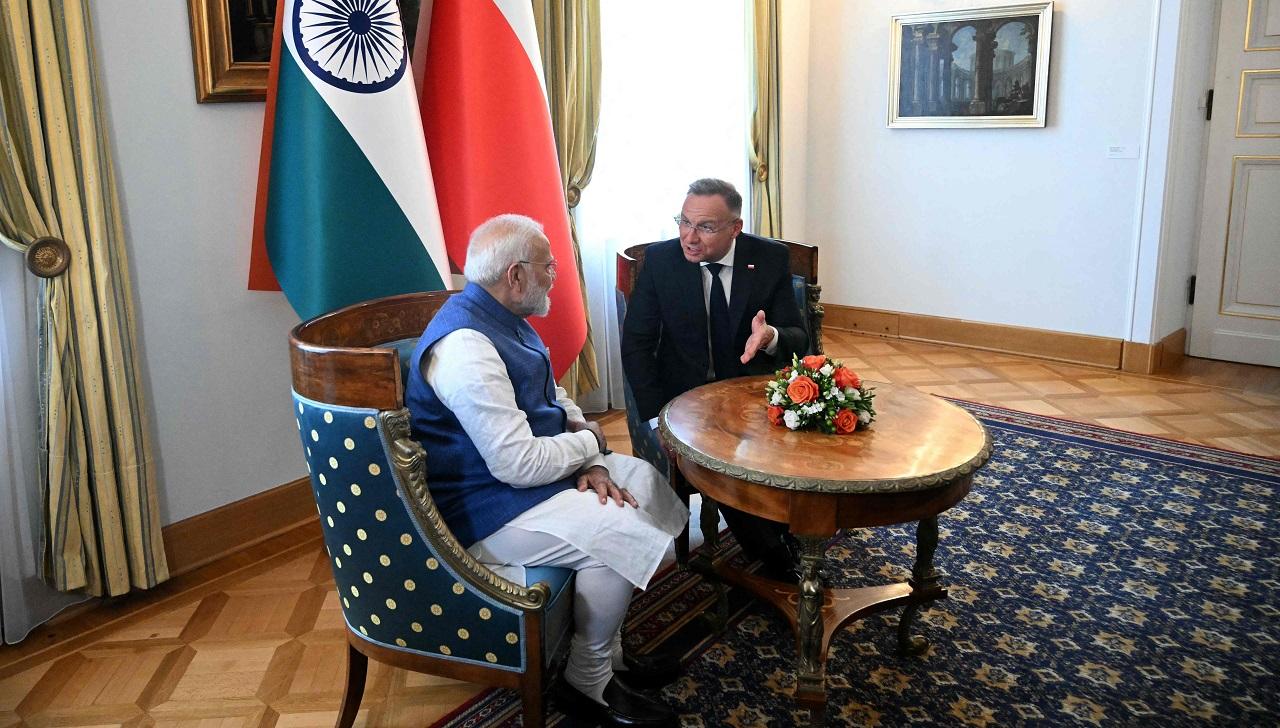 Meanwhile, Prime Minister Narendra Modi also shared pictures with Poland President Duda on his X handle and said, 