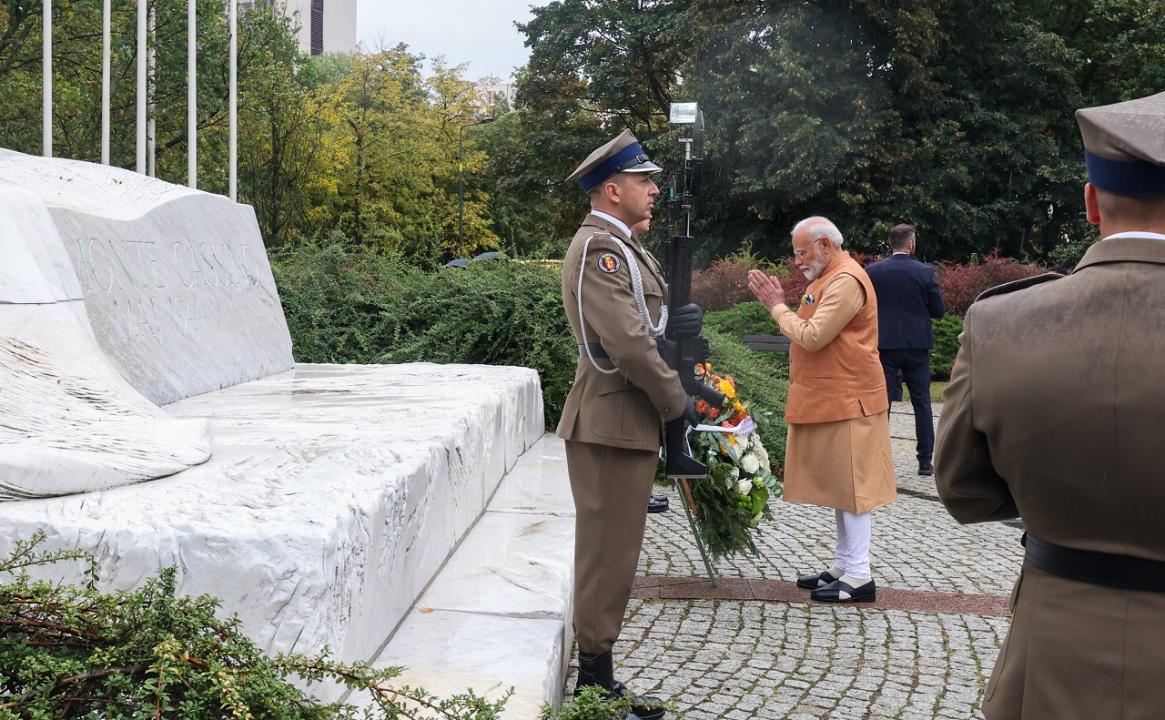 In Photos: PM Modi pays homage at three memorials in Warsaw