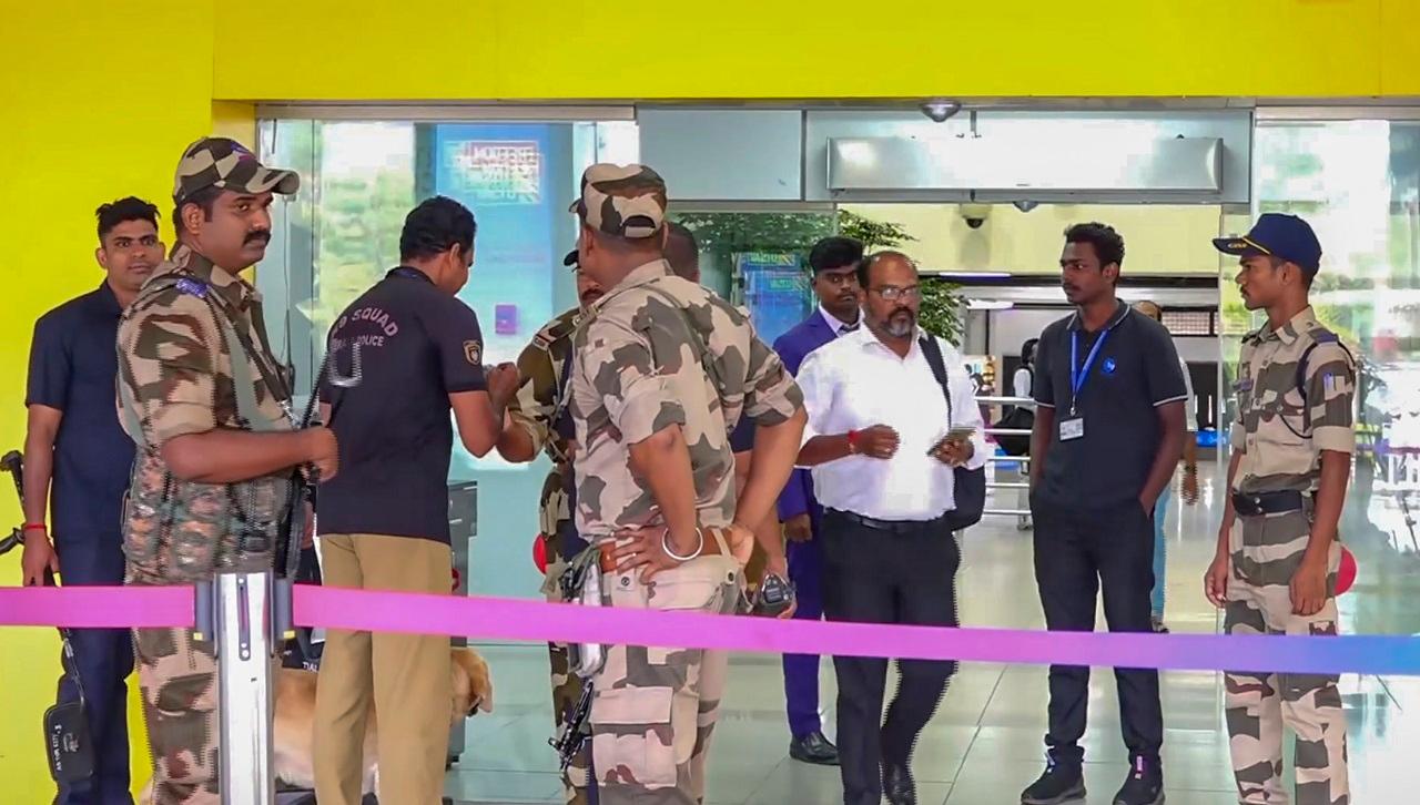 The bomb threat was communicated by the pilot at 7.30 am as the aircraft approached the Thiruvananthapuram airport, the sources told PTI