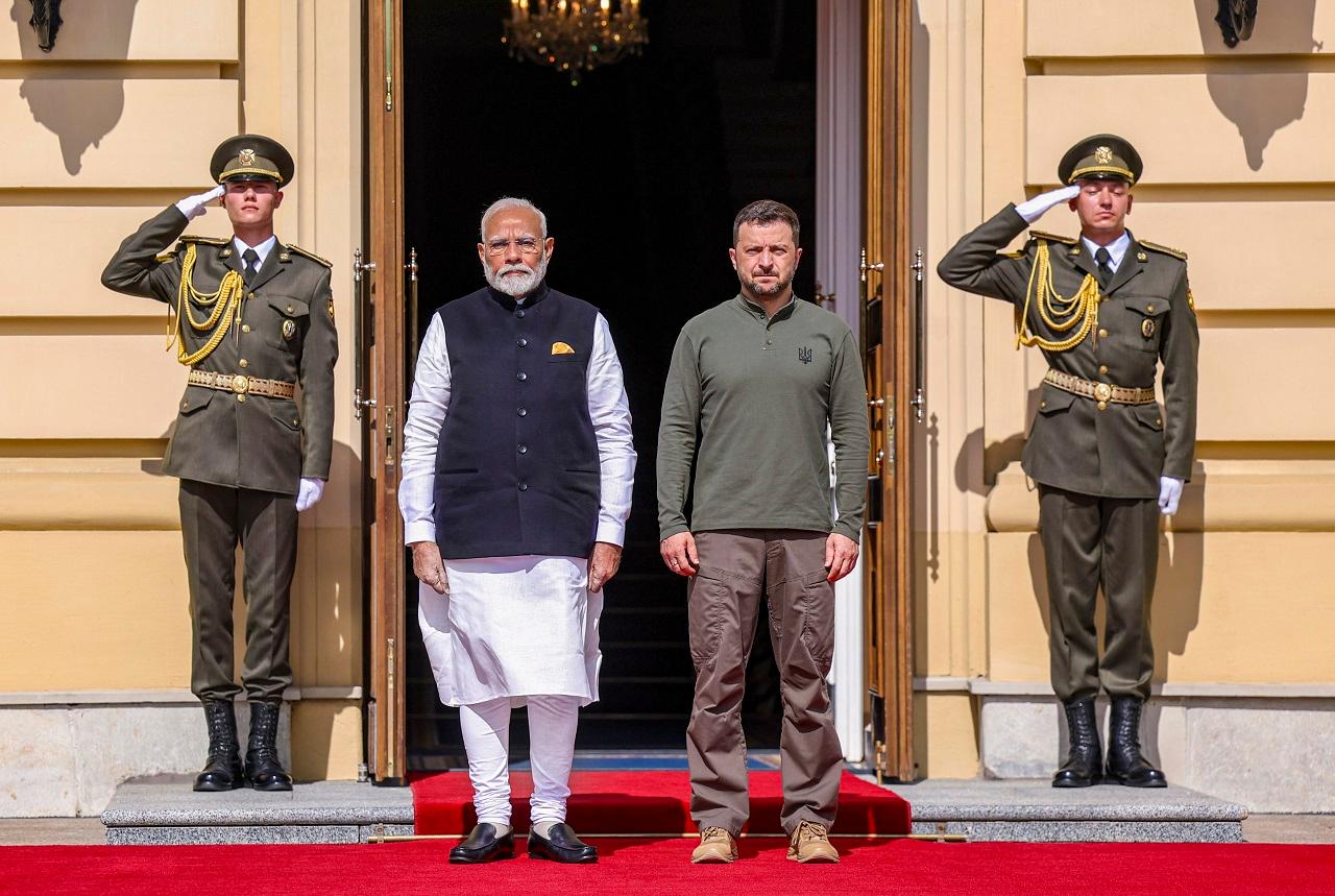 Asked at a media briefing on PM Modi's invitation, Zelenskyy said he would be happy to come to India