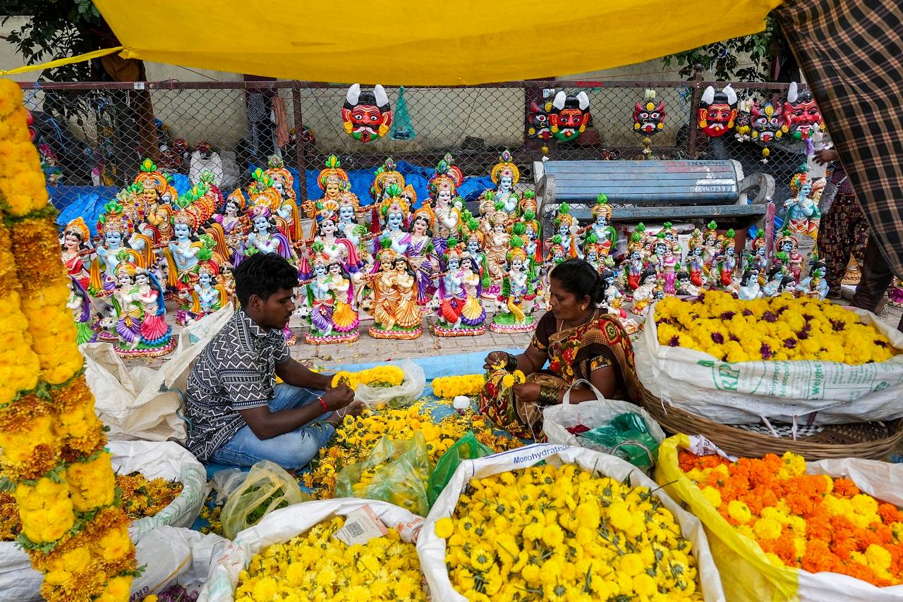 Morning performed at Shri Lakshmi Narayan Temple, also known as Birla Temple, on the occasion of Shri Krishna Janmashtami