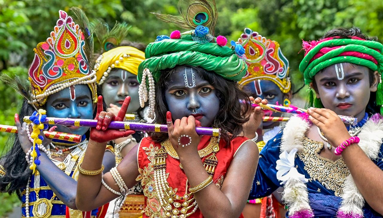 The entire nation is immersed in the celebration of the birth of Lord Krishna, with temples decorated with colourful lights and flowers on the festive occasion