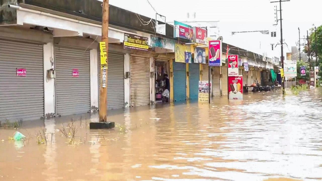 The river had crossed the danger mark of 25 feet on Tuesday morning following heavy rains and the release of water from Ajwa dam