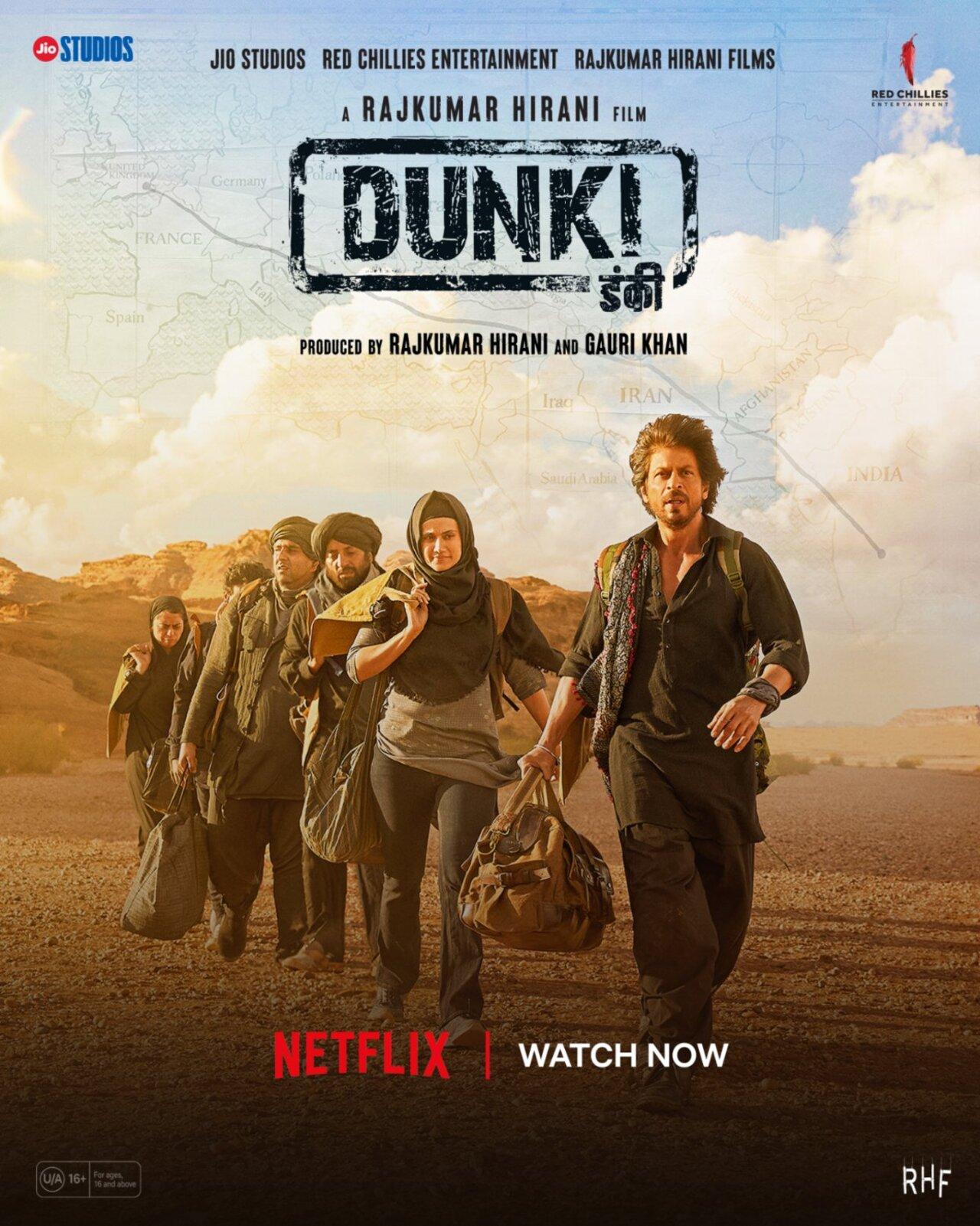 Dunki tells the story of Indian immigrants navigating the challenges of illegal immigration. It explores their struggles, dreams, and the emotional journey of seeking a better life abroad. Dunki stars Taapsee Pannu and Shah Rukh Khan in the lead roles. While the movie focuses on personal stories, it also offers a broader perspective on the importance of valuing our own country.