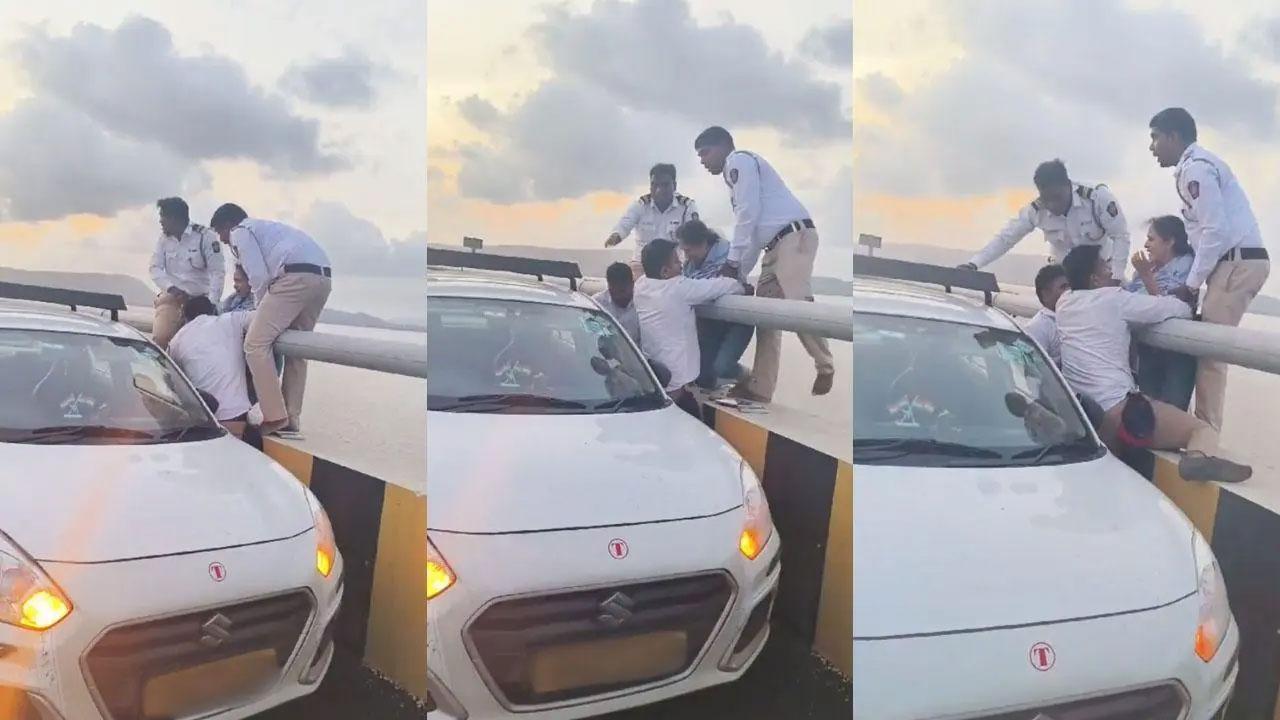 Woman, 56, jumps off Atal Setu in Mumbai; cops, cabbie save her