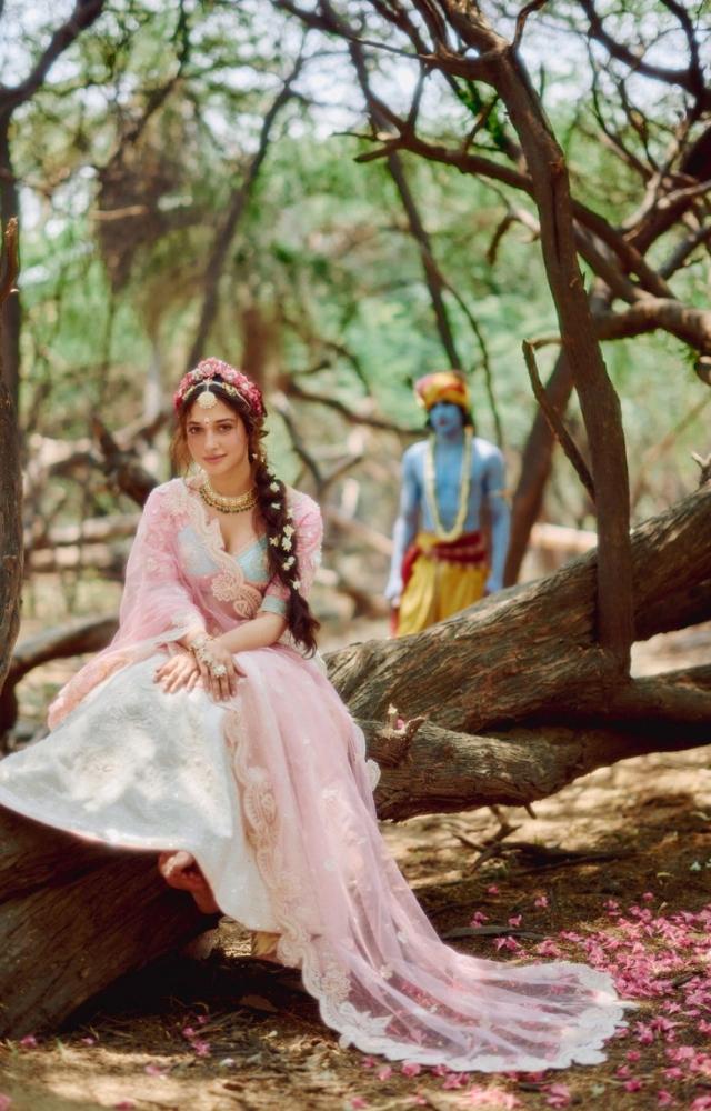 Tamannaah Bhatia looked stunning as she channeled her inner Radha in a recent photoshoot