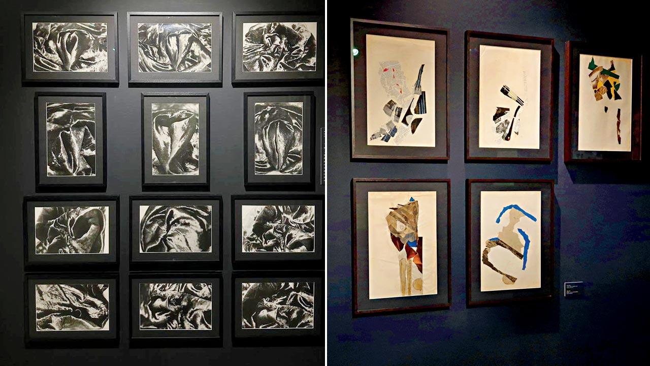 Untitled, silver gelatin photographs, 1978. Pic Courtesy/ Nalini Malani; (right) A view of the exhibition at the gallery. Pics Courtesy/Jehangir Nicholson Art Foundation