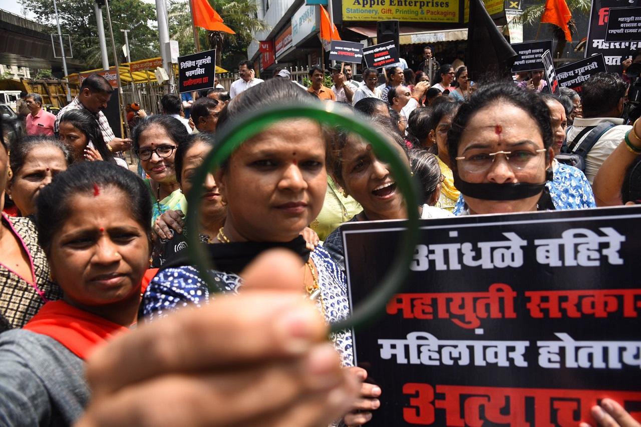 Talking to reporters, Thackeray said on the one hand the state government is running the Mukhyamantri Ladki Bahin scheme, but daughters of sisters are not safe