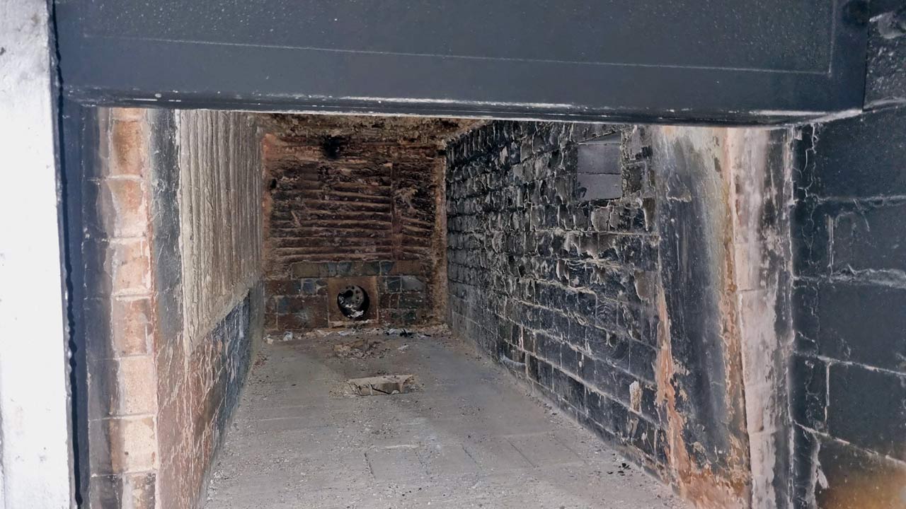 The damaged PNG furnace