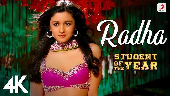 Radha Teri Chunari  
A fun and lively song from Student of the Year features Alia Bhatt, Varun Dhawan and Sidharth Malhotra as leads, the song celebrats Radha and Krishna’s eternal bond and blends traditional devotion with a modern, youthful twist