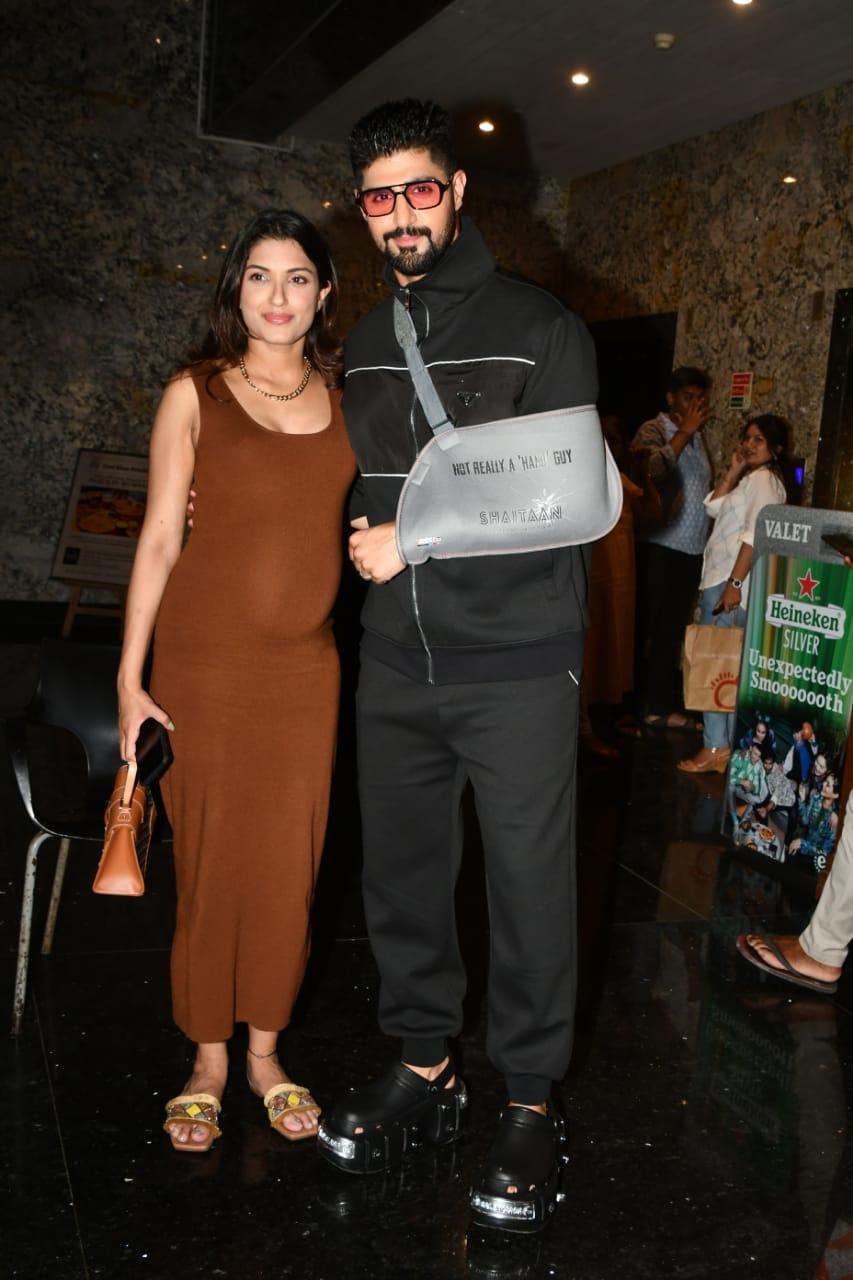 Tanuj Virwani, the host of Splitsvilla X5, attended the show's success bash with her pregnant wife