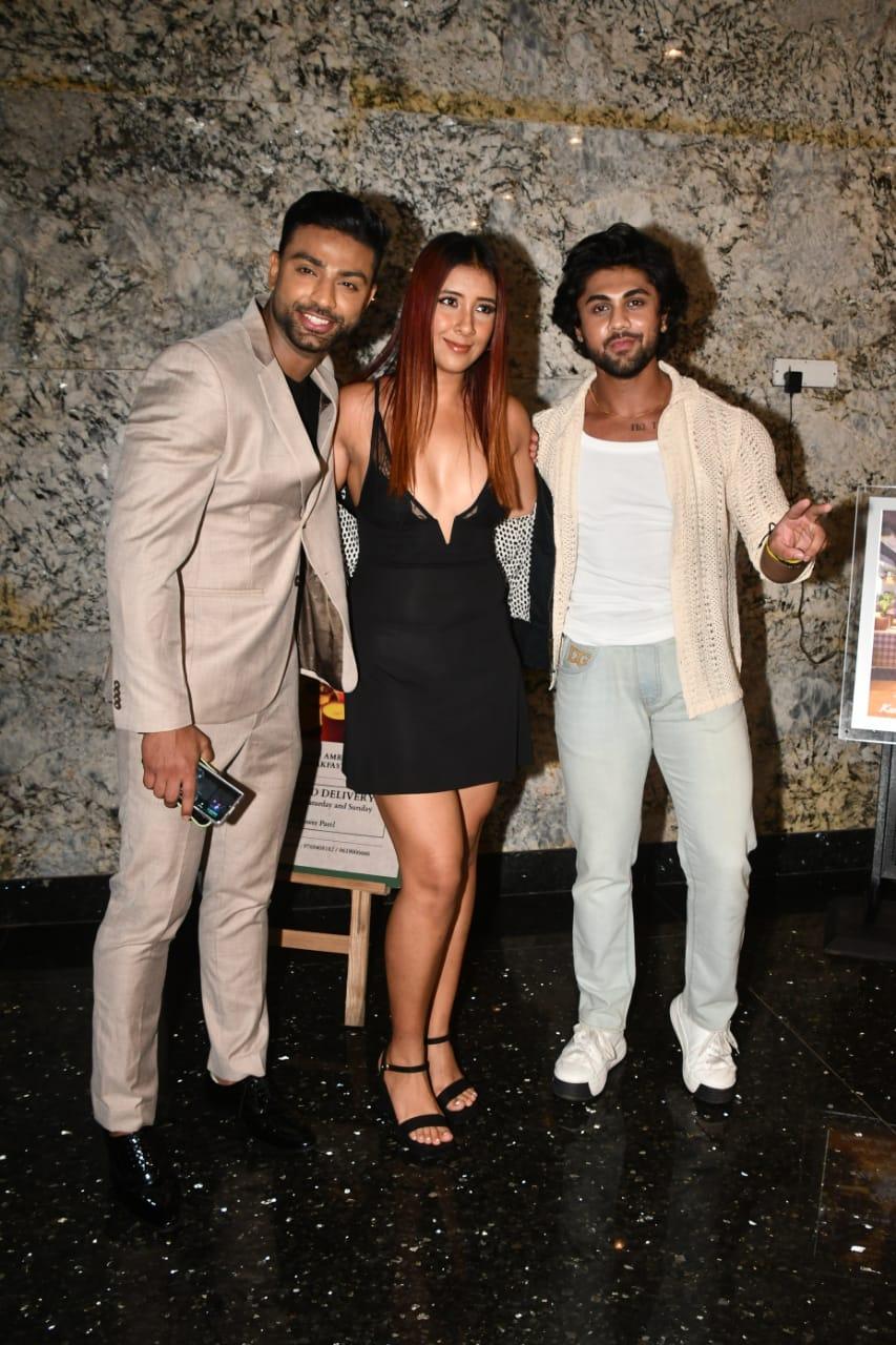 Harsh was all smiles as he stand close with Nayera and Addy, at the success bash