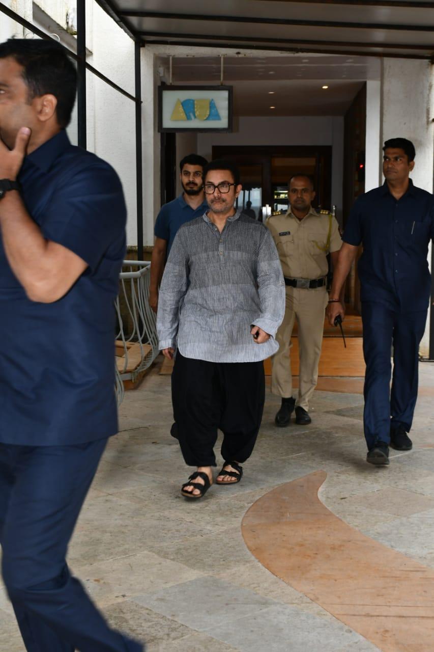 Aamir Khan was among the celebs who went to pay last respect to the departed soul
