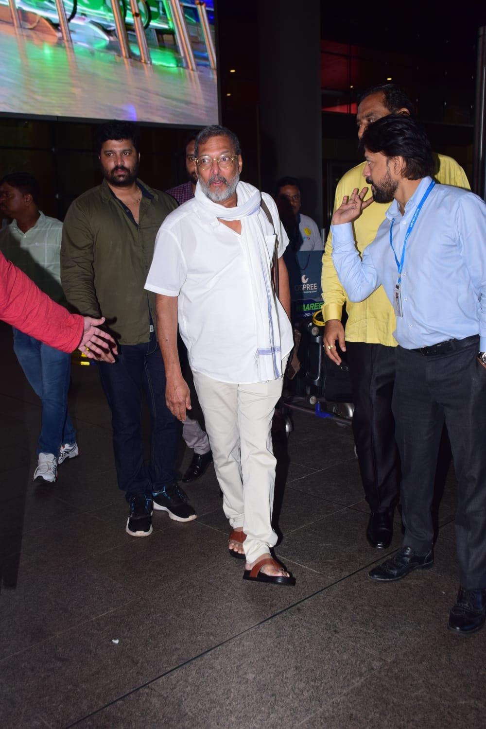 Nana Patekar was spotted at the airport
