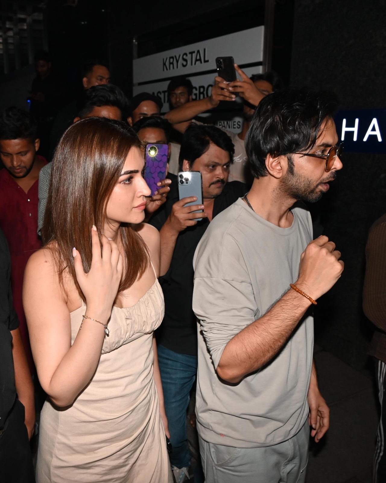 Kriti and Abhishek Banerjee shared good time during the celebration