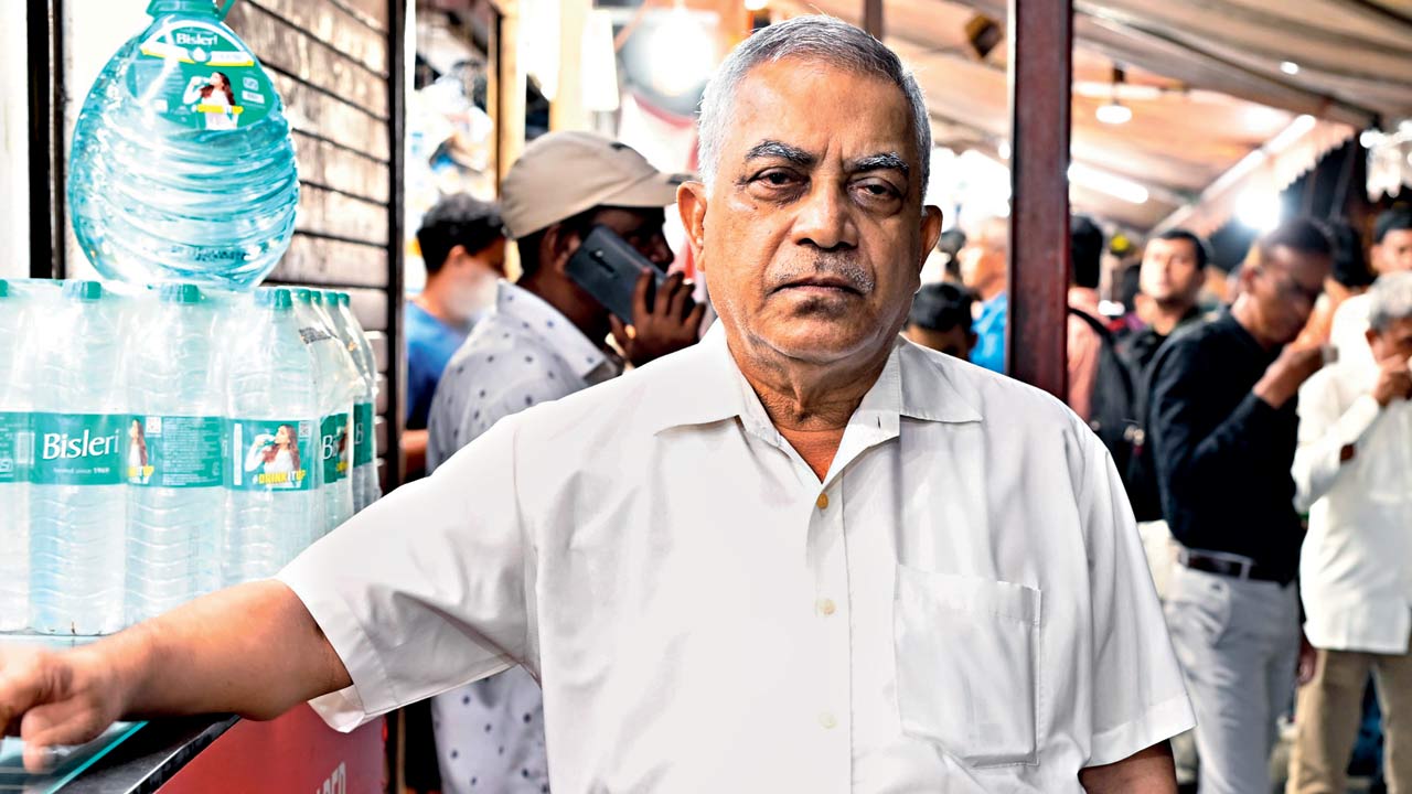 Suresh Gawde, one of the original shopkeepers. Pics/Nimesh Dave