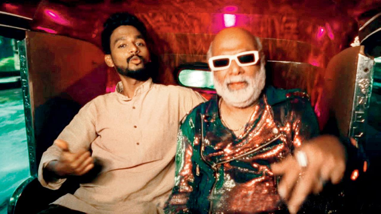 Shreyas Sagvekar and Manish Shetye jam in the music video. Pic Courtesy/YouTube
