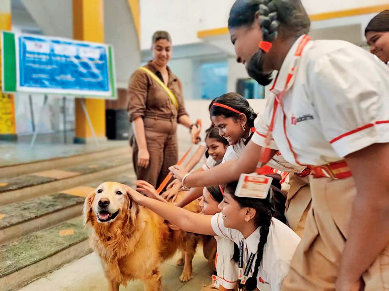 Mitali Parekh at a session for children