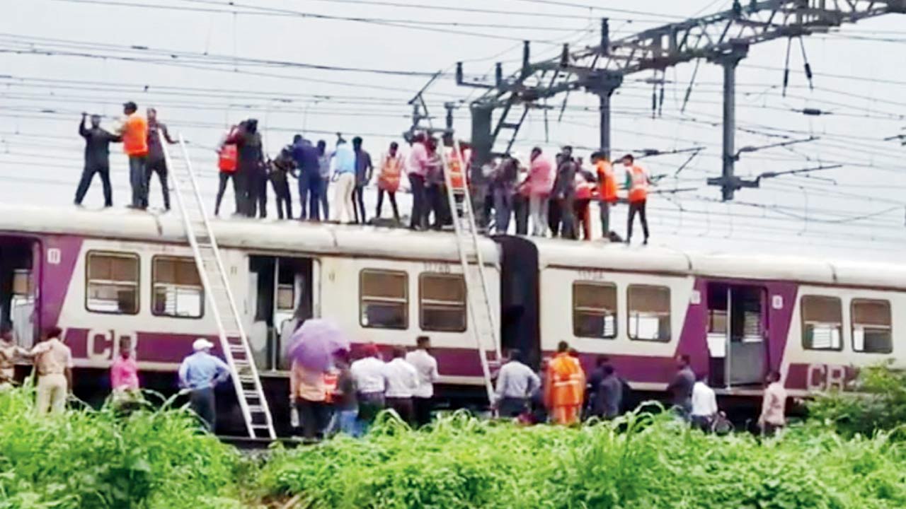 Restoration work is undertaken at Thakurli