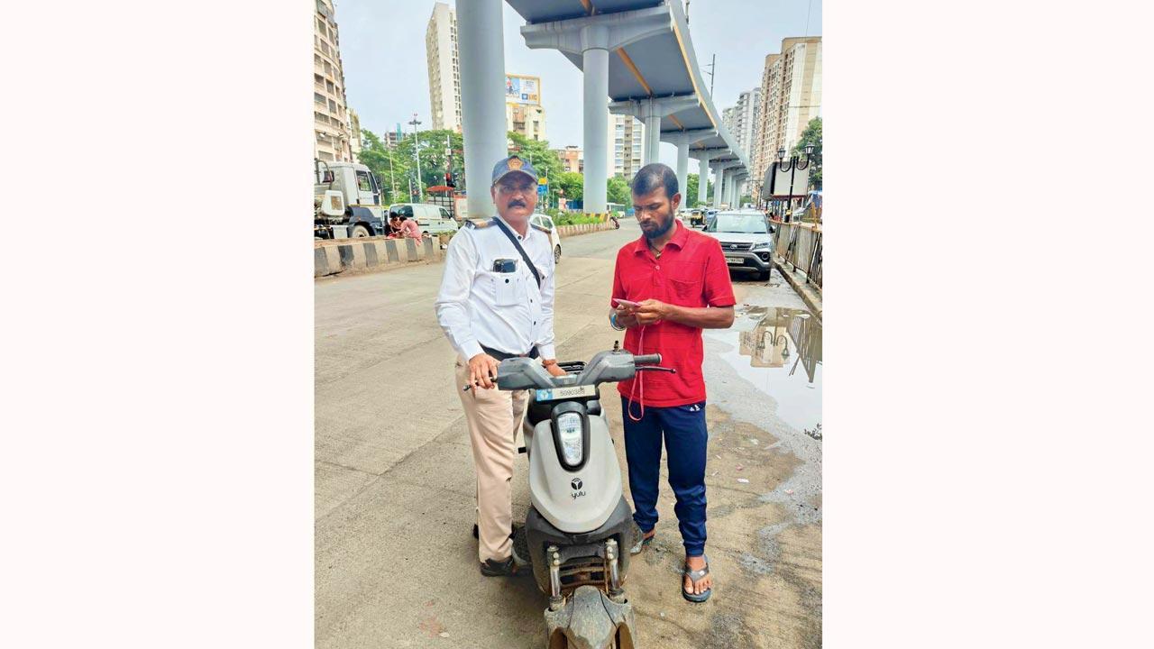 Mumbai traffic police crack down on reckless e-bike riders