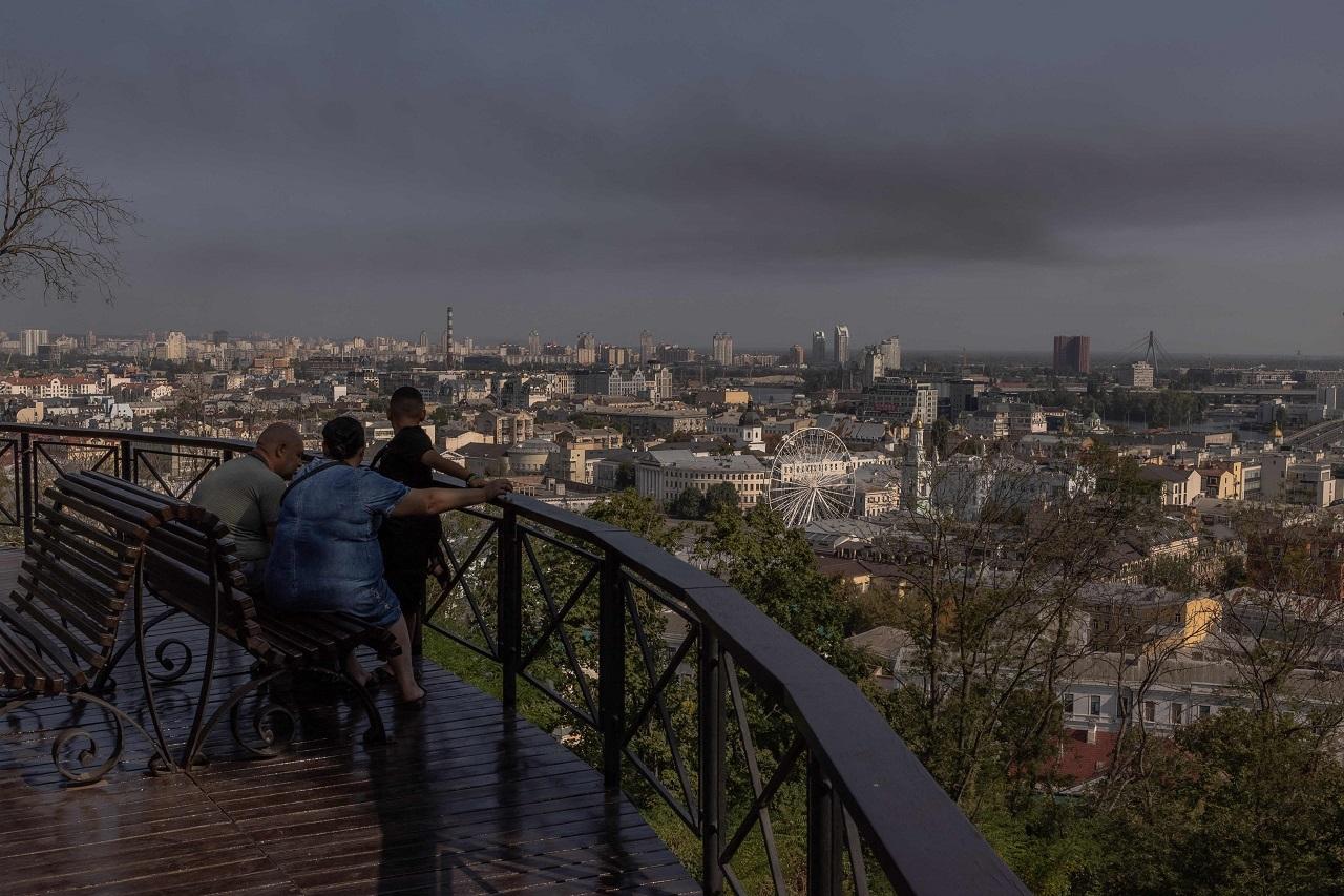 Ihor Polishchuk, mayor of Ukraine's western city of Lutsk, said a multistory residential building and an unspecified infrastructure object were hit and one person was killed