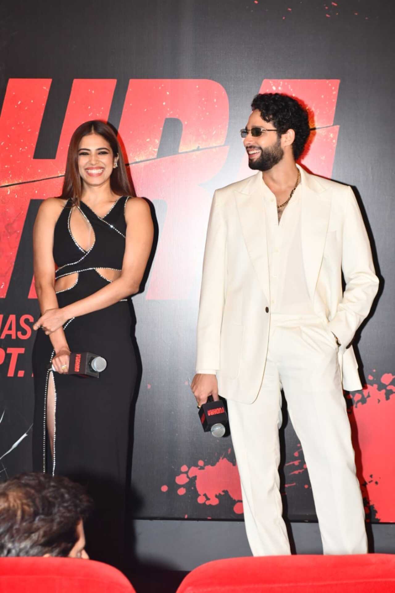 Siddhant Chaturvedi, Malavika Mohanan were all smiles on the stage