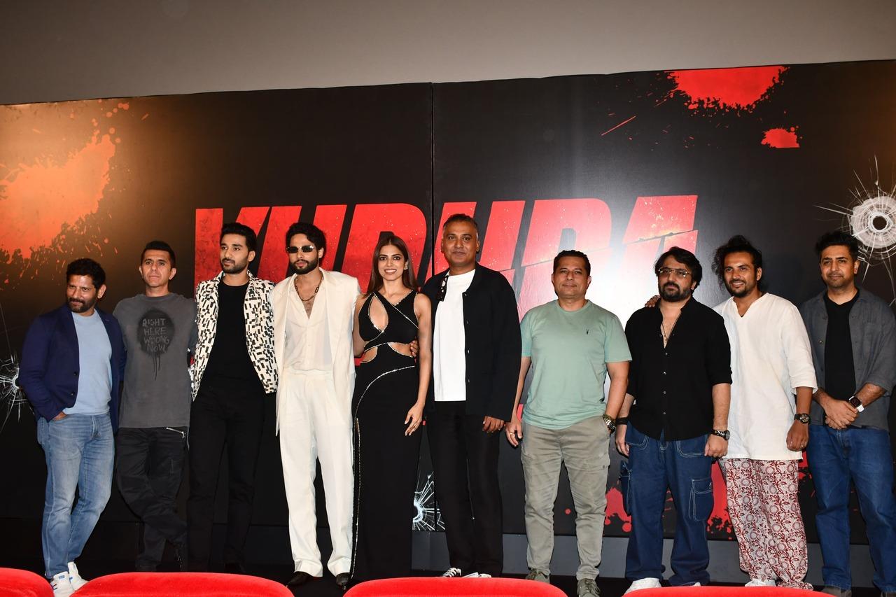 The cast and makers of Yudhra attended the grand trailer launch of the film