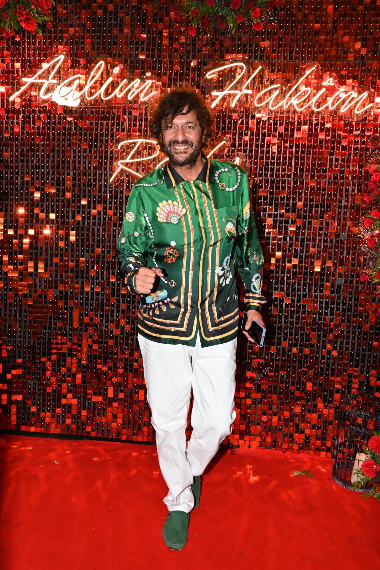 Chunky Panday put on his blingiest outfit for the night and flashed his million-dollar smile. 