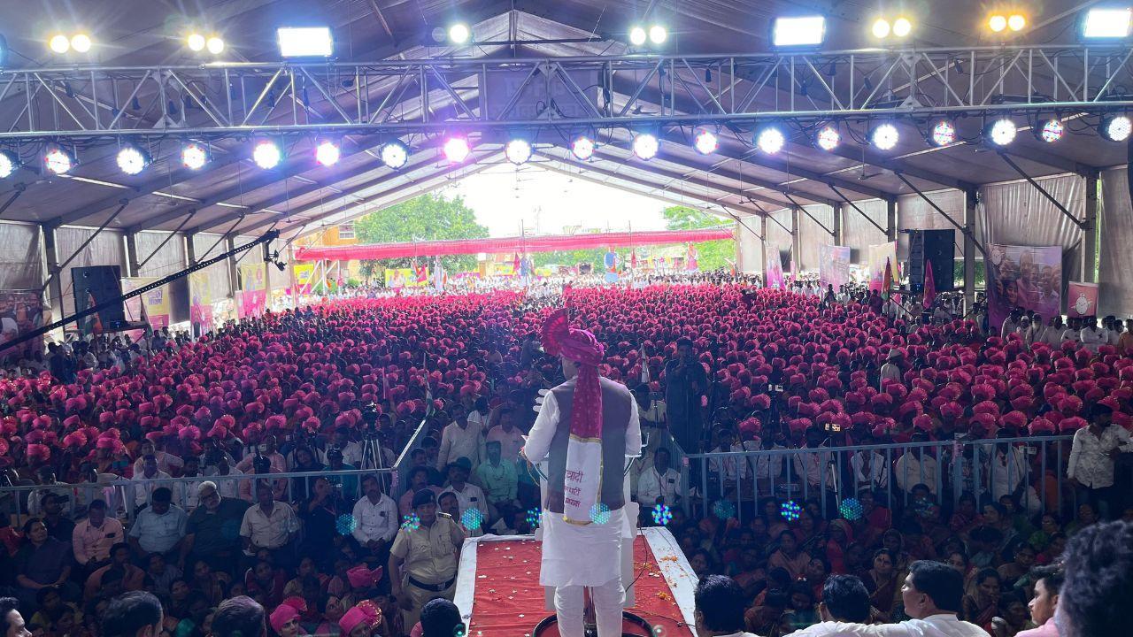 IN PHOTOS: Ajit Pawar highlights success of Jan Samman Yatra in Indapur
