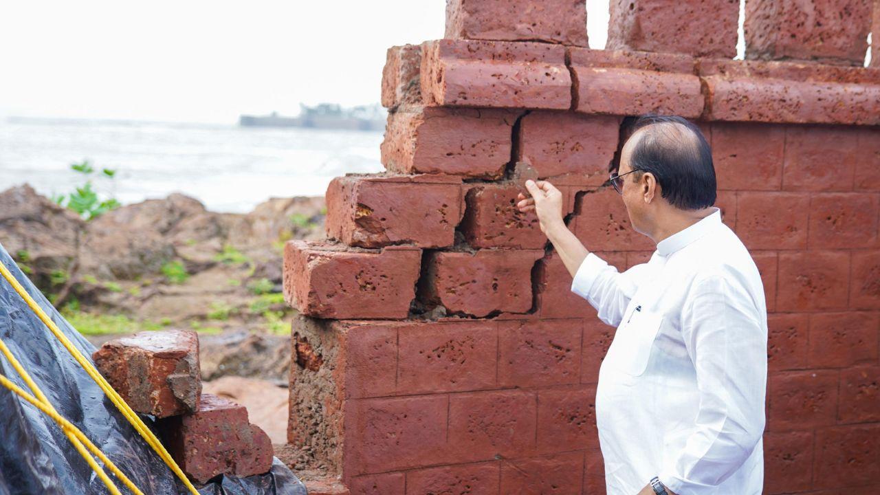 The statue, which collapsed, was unveiled on December 4 last year during Navy Day celebrations, honouring Chhatrapati Shivaji Maharaj's contributions to maritime defence and the historical connection with the modern Indian Navy.