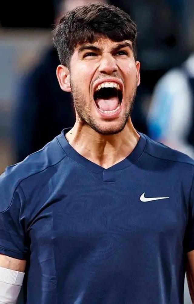 During the third set, Alcaraz destroyed his racket by repeatedly smashing it on the court in a rare show of frustration for the four-time Grand Slam winner