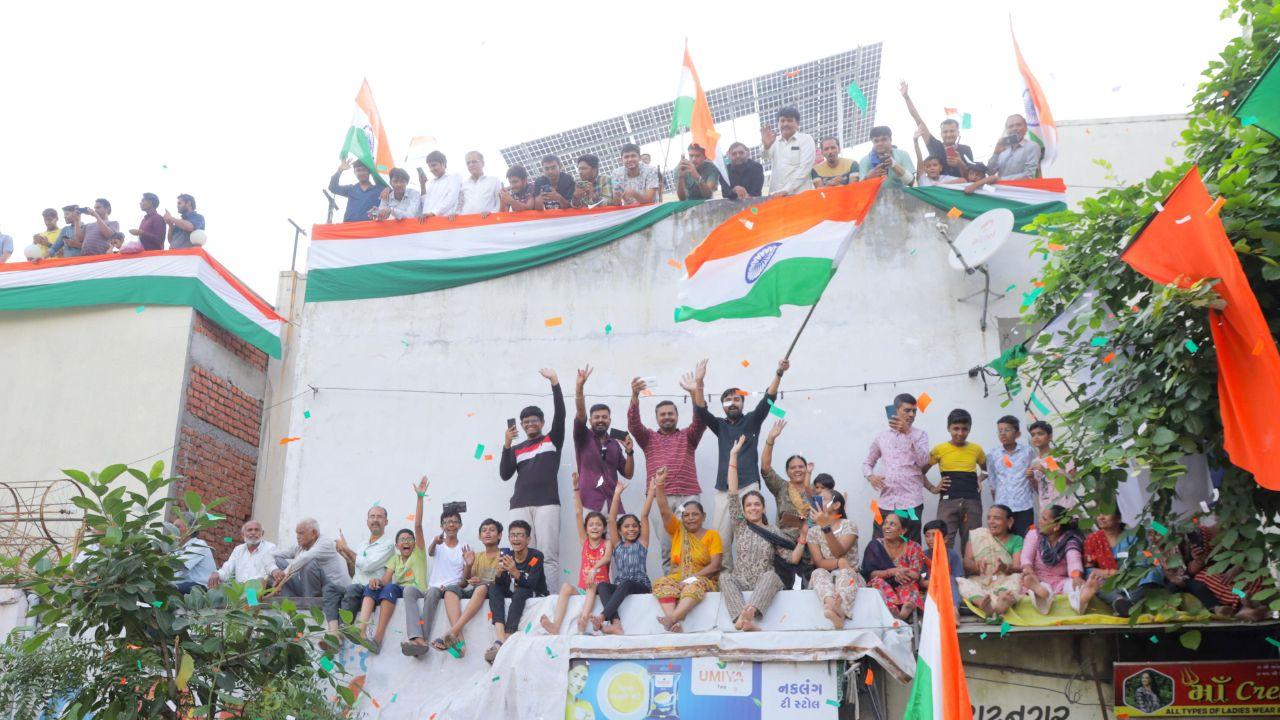 During the 'Tiranga Yatra,' Amit Shah called on young Indians to commit to nation-building efforts. He highlighted the importance of youth participation in achieving the goal of making India a leading global power by the 100th anniversary of independence in 2047.