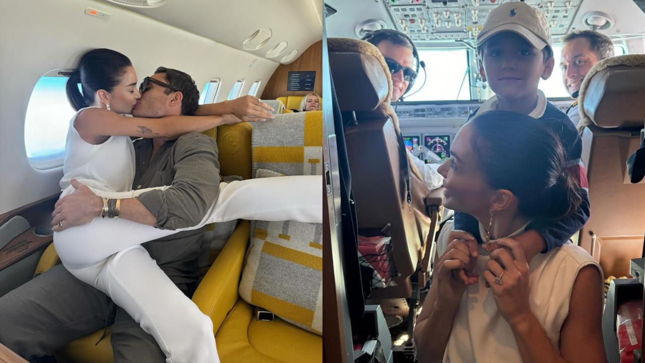 Amy Jackson and Ed Westwick share steamy kiss ahead of wedding