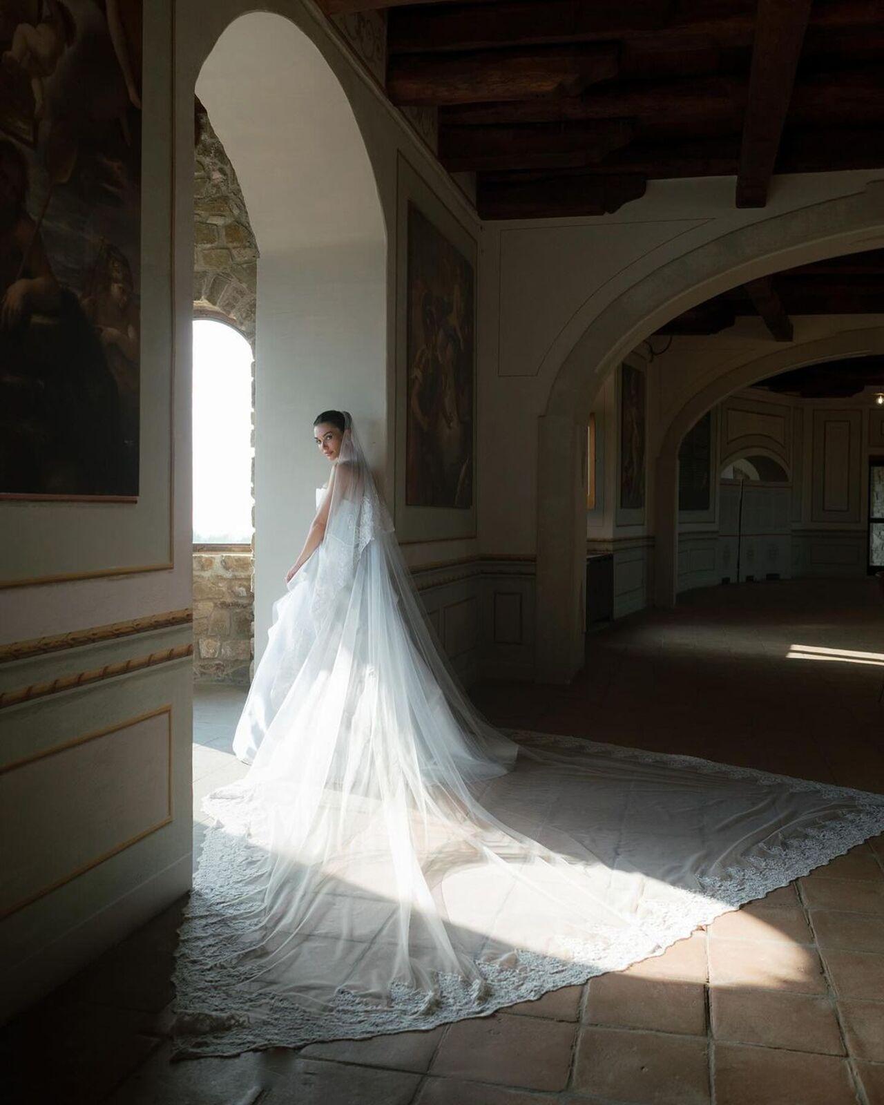 Thanking the designer for her wedding trousseau, Amy wrote on Instagram, A hopeless romantic at heart, I’ve dreamed of my wedding dress since I was a little girl. Alberta, you didn’t just bring that vision to life - you surpassed it in every way.”