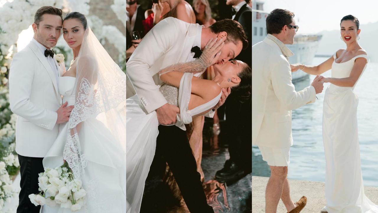 Amy Jackson wore 11 bridal outfits leading up to her wedding with Ed Westwick 