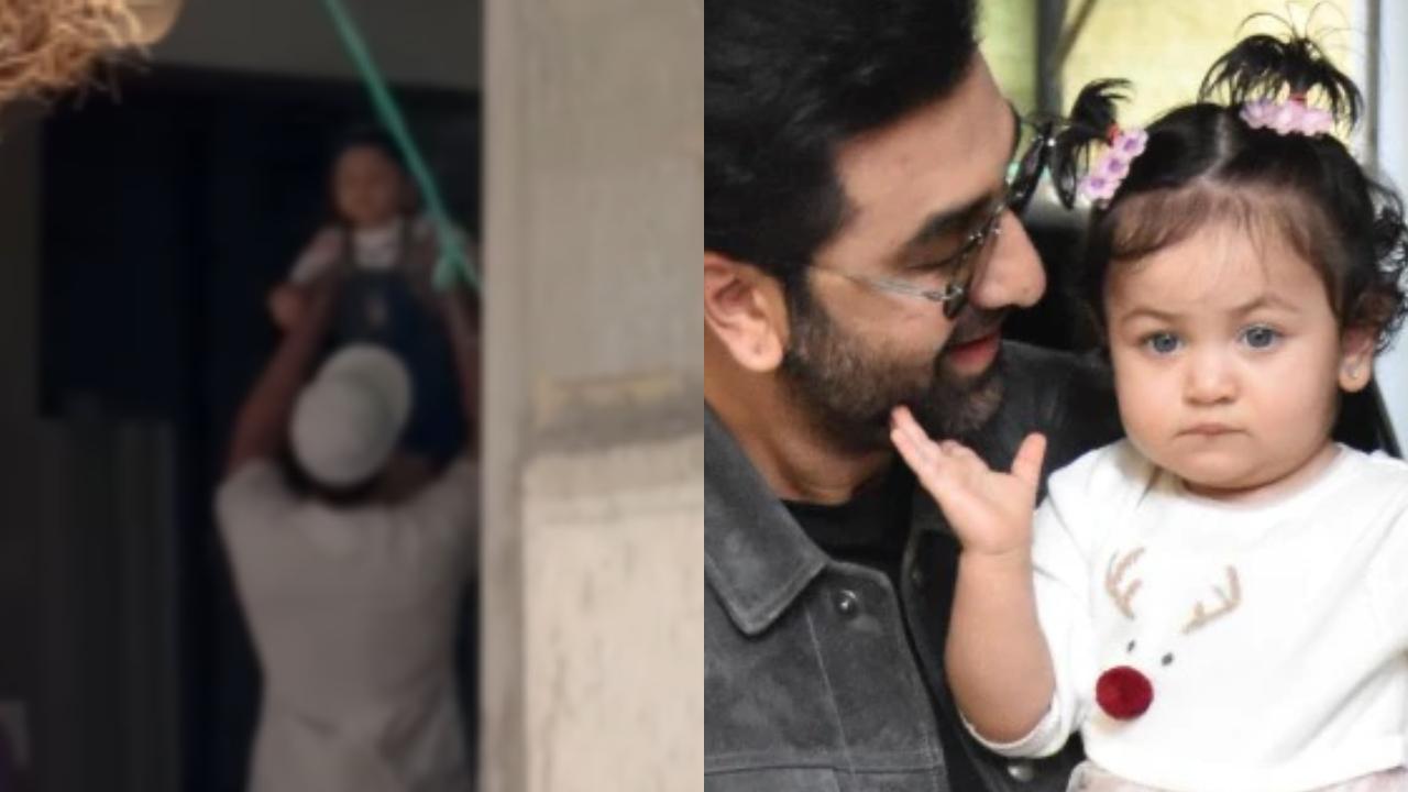 Ranbir Kapoor and Raha do a little inspection tour of their under-construction home, video goes viral!