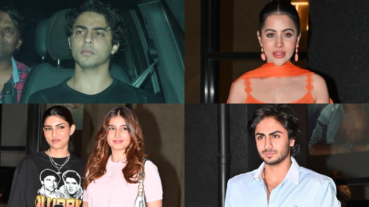 Aryan Khan, Uorfi Javed, and others grace 'Angry Young Men' screening