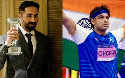 Ayushmann Khurrana and Neeraj Chopra