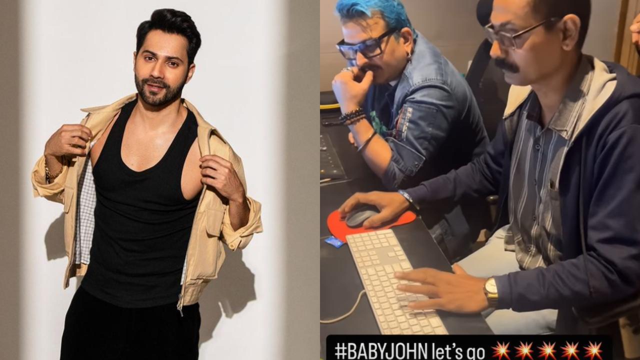 'Let's Go!' Varun Dhawan shares a glimpse from Baby John's fun dubbing session