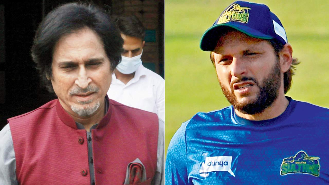 Former Pakistan captains Ramiz Raja and Shahid Afridi