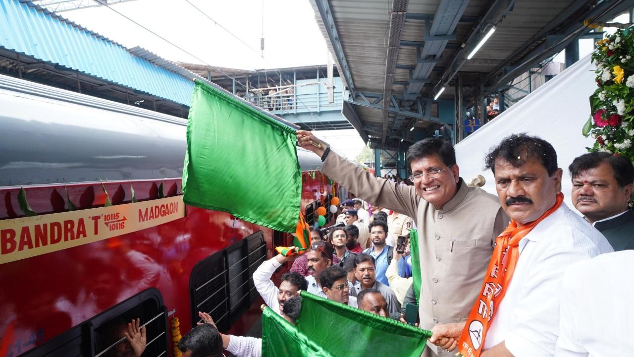 IN PHOTOS: Bandra-Madgaon train flagged off in Mumbai