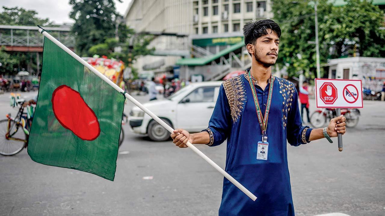 Bangladeshis welcome new interim govt