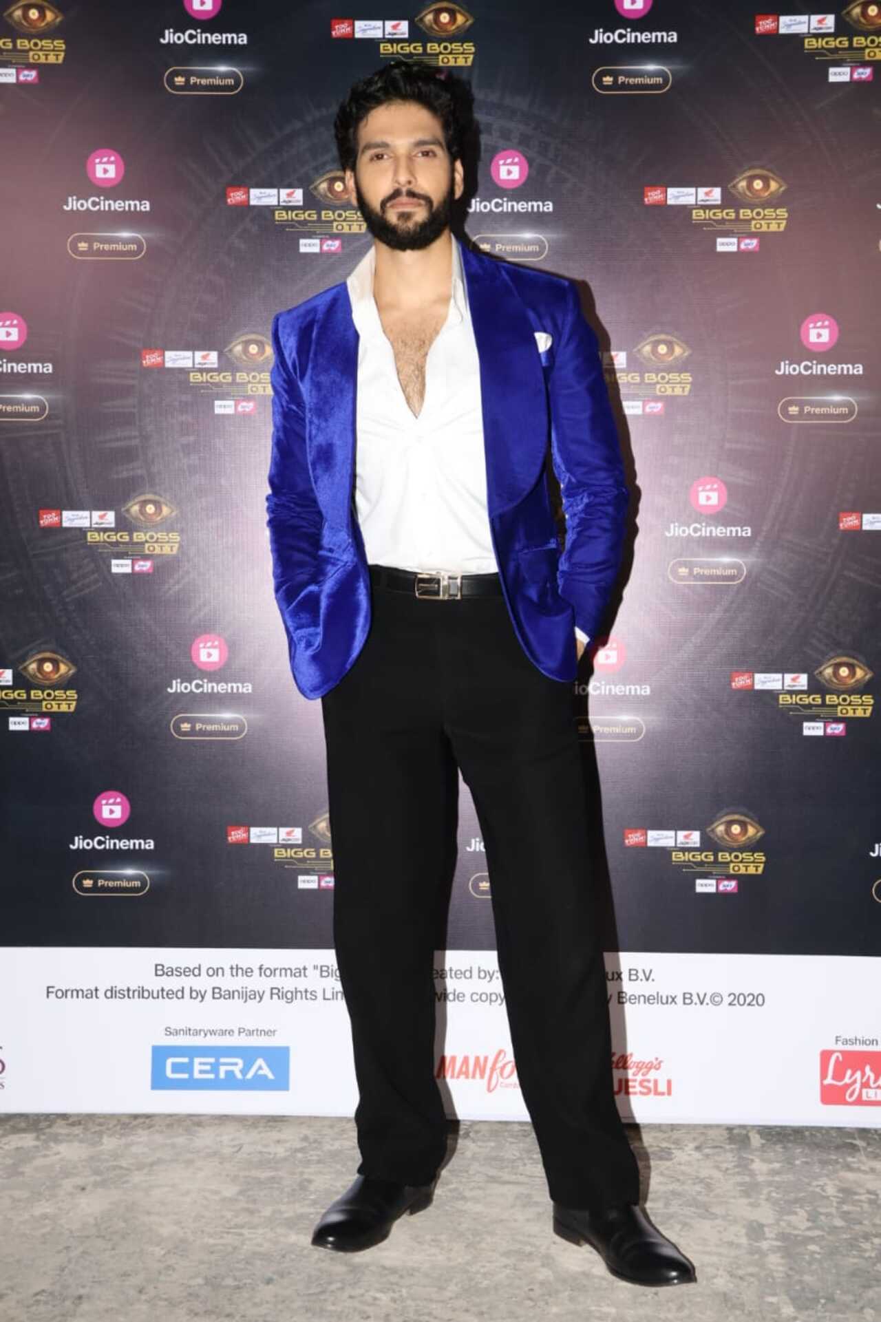 Sai Ketan Rao stunned in a royal blue blazer paired with black trousers and a white shirt. He was also a finalist on the show. 