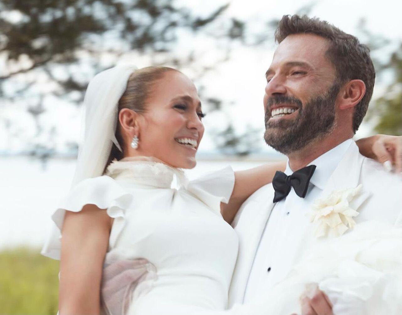 The couple's marriage began with a surprise wedding in Las Vegas on July 16, 2022, followed by a larger ceremony in Georgia on August 20, 2022.
