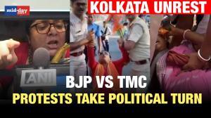 Kolkata unrest: BJP Vs TMC | Protest takes a political turn - WATCH