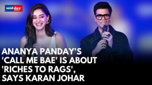 Ananya Panday, Karan Johar, Varun Sood at Call Me Bae trailer launch