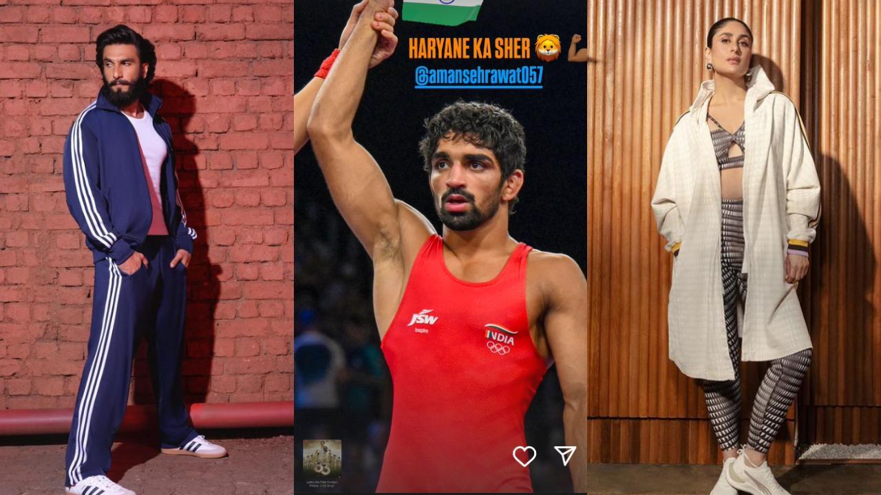 Paris Olympics: Kareena, Ranveer & others congratulate wrestler Aman Sehrawat